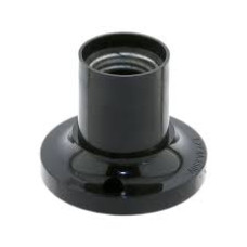 Патрон Е27 прямий (чорний)